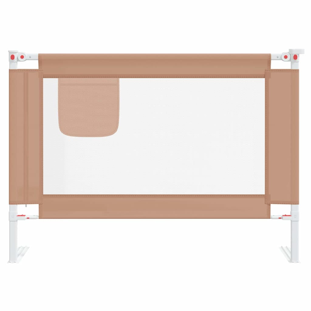 VidaXL Barrière de lit Toddler 90x25 cm Tissu Taupe