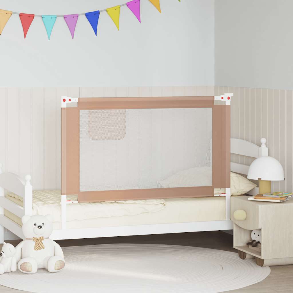 Tableau de lit Vidaxl Toddler 120x25 cm tissu taupe