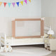 Tableau de lit Vidaxl Toddler 120x25 cm tissu taupe