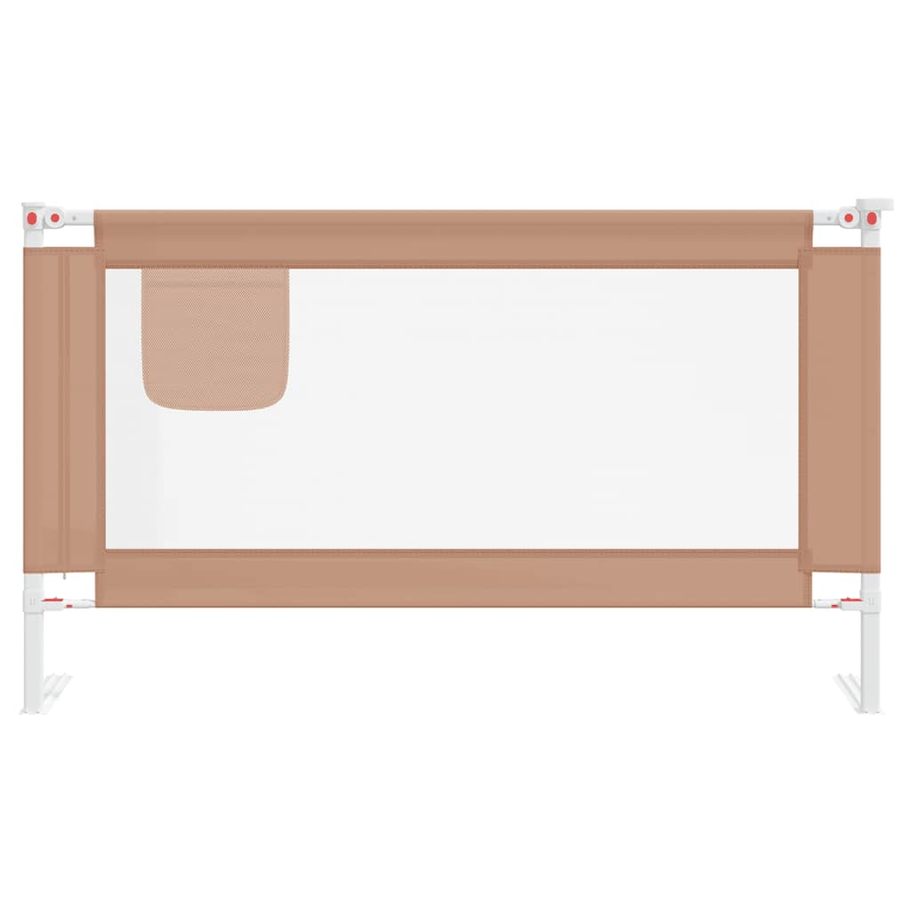 Vidaxl Bedhek Toddler 140x25 cm tissu taupe