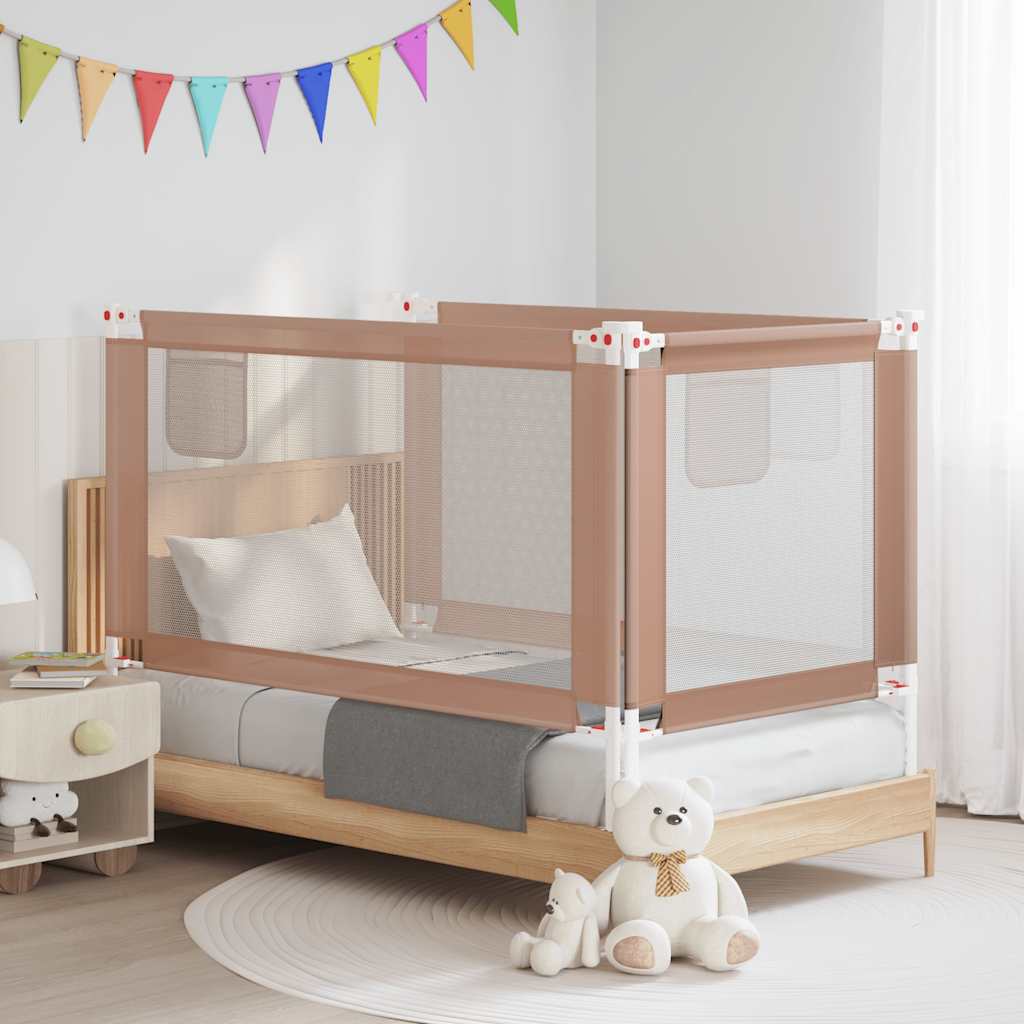 Tableau de lit Vidaxl Toddler 150x25 cm tissu taupe