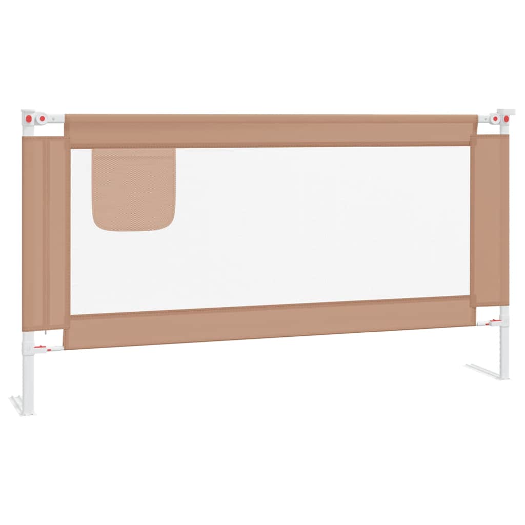 Tableau de lit Vidaxl Toddler 160x25 cm tissu taupe