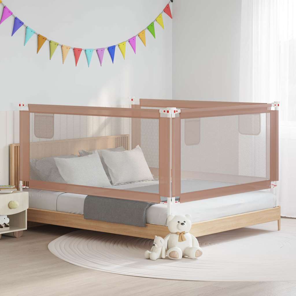 Tableau de lit Vidaxl Toddler 180x25 cm tissu taupe