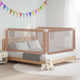 Tableau de lit Vidaxl Toddler 180x25 cm tissu taupe