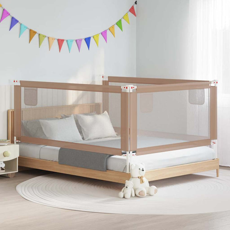 Tableau de lit Vidaxl Toddler 200x25 cm tissu taupe