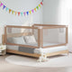 Tableau de lit Vidaxl Toddler 200x25 cm tissu taupe