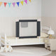 Vidaxl Bedhek Toddler 90x25 cm Tissu gris foncé