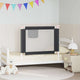 Vidaxl Bedhek Toddler 100x25 cm Tissu gris foncé