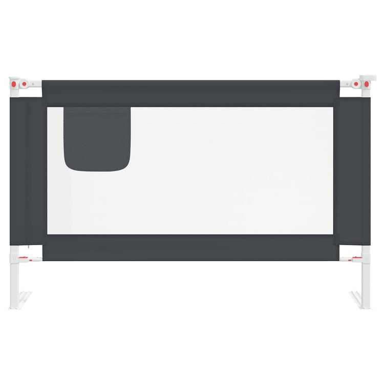 Vidaxl Bedhek Toddler 120x25 cm Tissu gris foncé