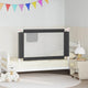 Vidaxl Bedhek Toddler 120x25 cm Tissu gris foncé