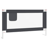 Tableau de lit Vidaxl Toddler 140x25 cm tissu gris foncé - afbeelding 2