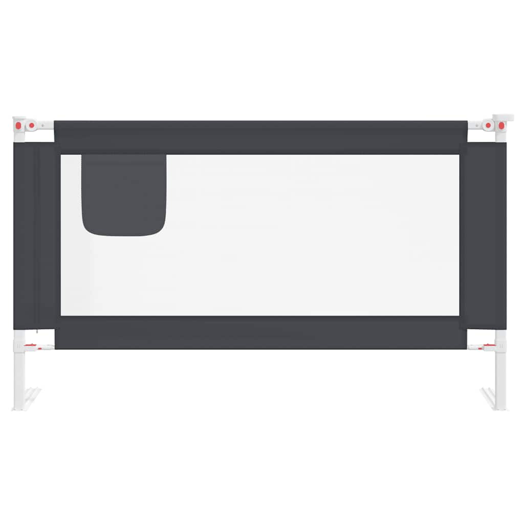 Tableau de lit Vidaxl Toddler 140x25 cm tissu gris foncé