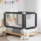 Tableau de lit Vidaxl Toddler 140x25 cm tissu gris foncé