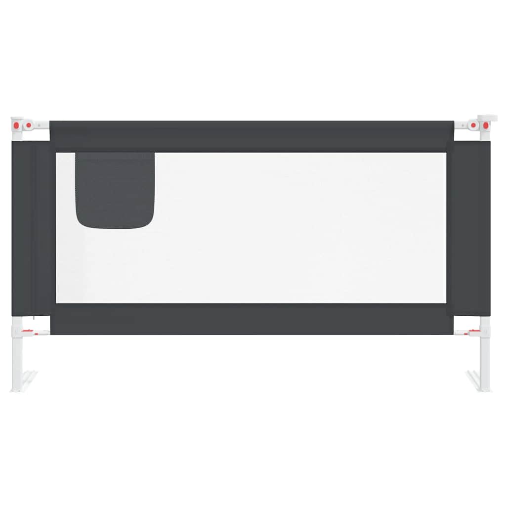 Vidaxl Bedhek Toddler 150x25 cm Tissu gris foncé