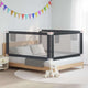 Vidaxl Bedhek Toddler 180x25 cm Tissu gris foncé