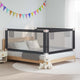 Vidaxl Bedhek Toddler 190x25 cm Tissu gris foncé