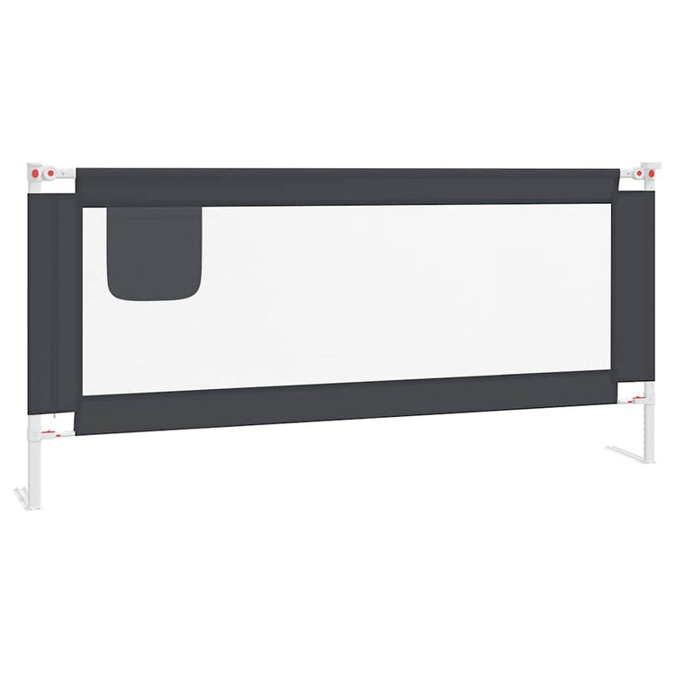 Tableau de lit Vidaxl Toddler 200x25 cm tissu gris foncé