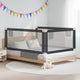 Tableau de lit Vidaxl Toddler 200x25 cm tissu gris foncé