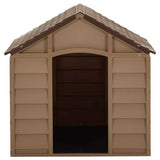 Vidaxl dog loft 71x71.5x68 cm pp marron - afbeelding 2