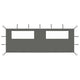 Vidaxl Prending Mur avec Windamen 6x2 M Antracite Clothing