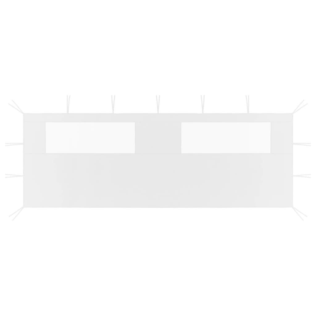 Mur de praine vidaxl avec windamen 6x2 m blanc