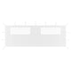 Mur de praine vidaxl avec windamen 6x2 m blanc