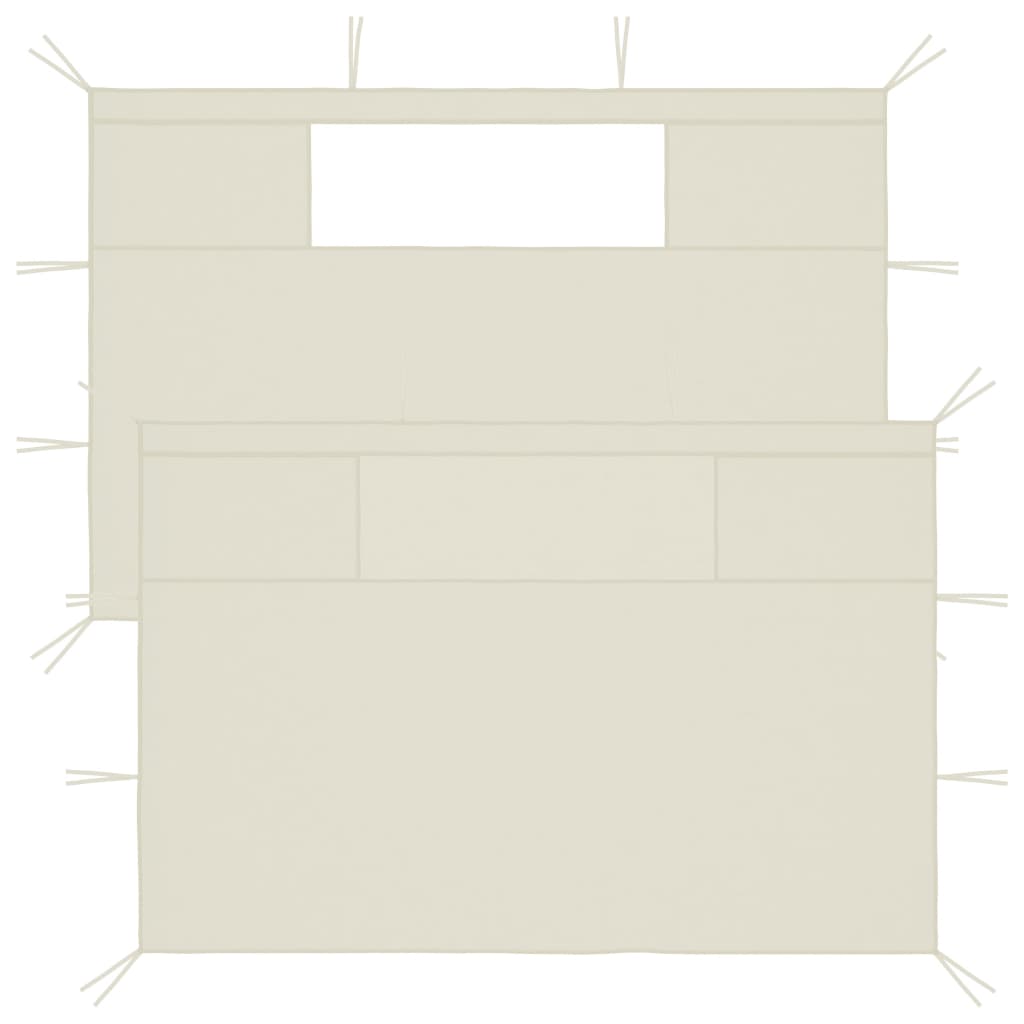 Vidaxl Prininding Murs avec ramen 2 St Crème -colored