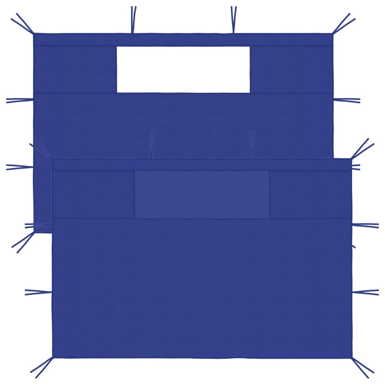 Murs de louange vidaxl avec Windows 2 st bleu