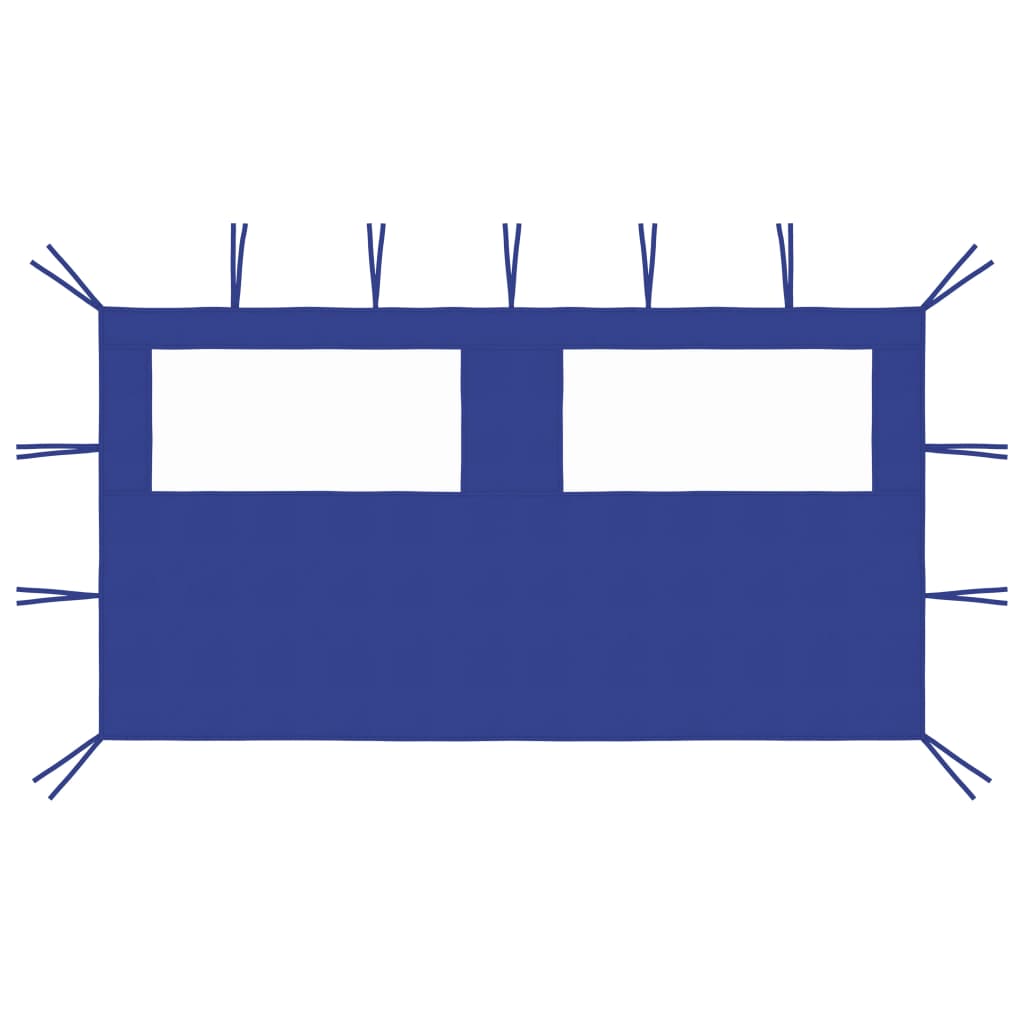 Vidaxl Mur de pragnement avec enrouleur 4x2 m bleu