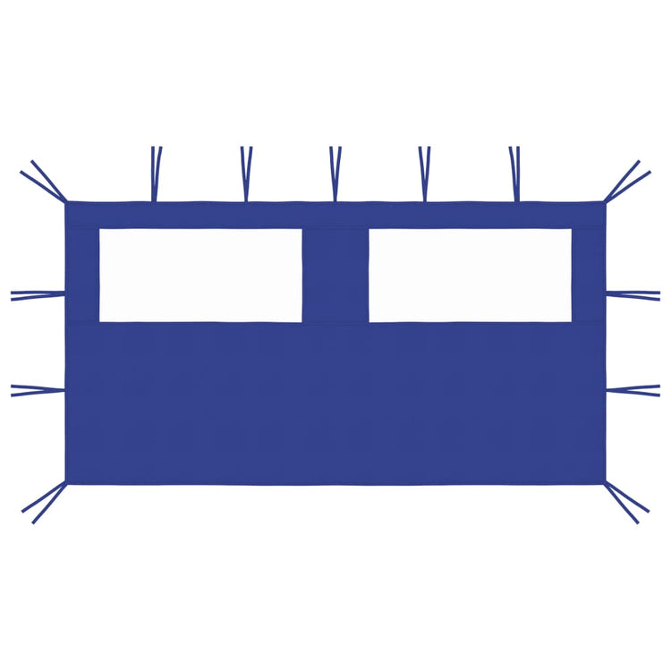 Vidaxl Mur de pragnement avec enrouleur 4x2 m bleu