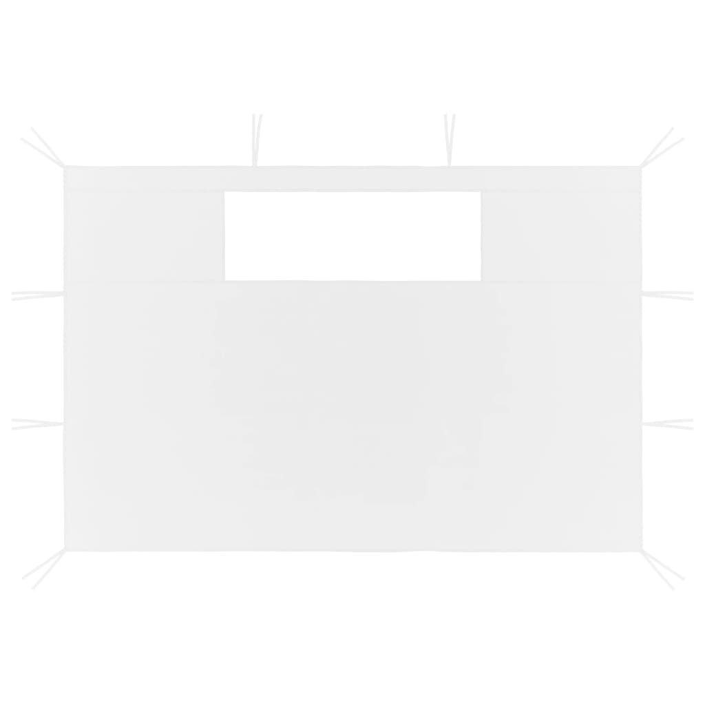 Vidaxl prain latérale des murs avec windamen 2 st blanc