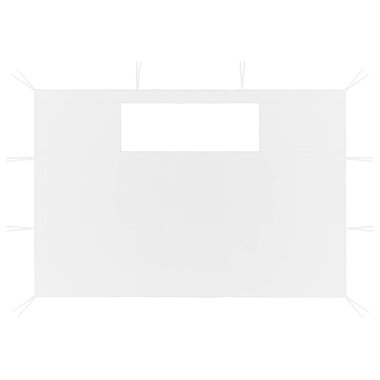 Vidaxl prain latérale des murs avec windamen 2 st blanc