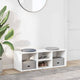 Canapé de rangement à chaussures Vidaxl 105x35x35 cm Bois de bois transformé