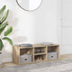 Canapé de rangement à chaussures Vidaxl 105x35x35 cm en bois de chêne sonoma