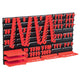 Ensemble de rangement Vidaxl 71 parties avec panneaux muraux rouges et noirs