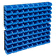 Ensemble de rangement Vidaxl 96 pièces avec panneaux muraux bleu et noir