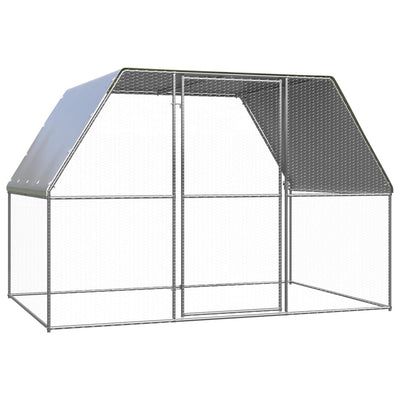 Vidaxl Buitenhok pour les poulets 3x2x2 m en acier galvanisé