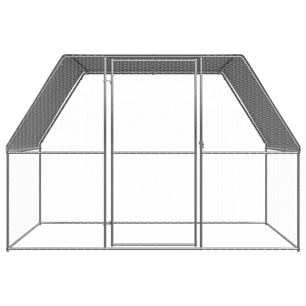 Vidaxl Buitenhok pour les poulets 3x2x2 m en acier galvanisé
