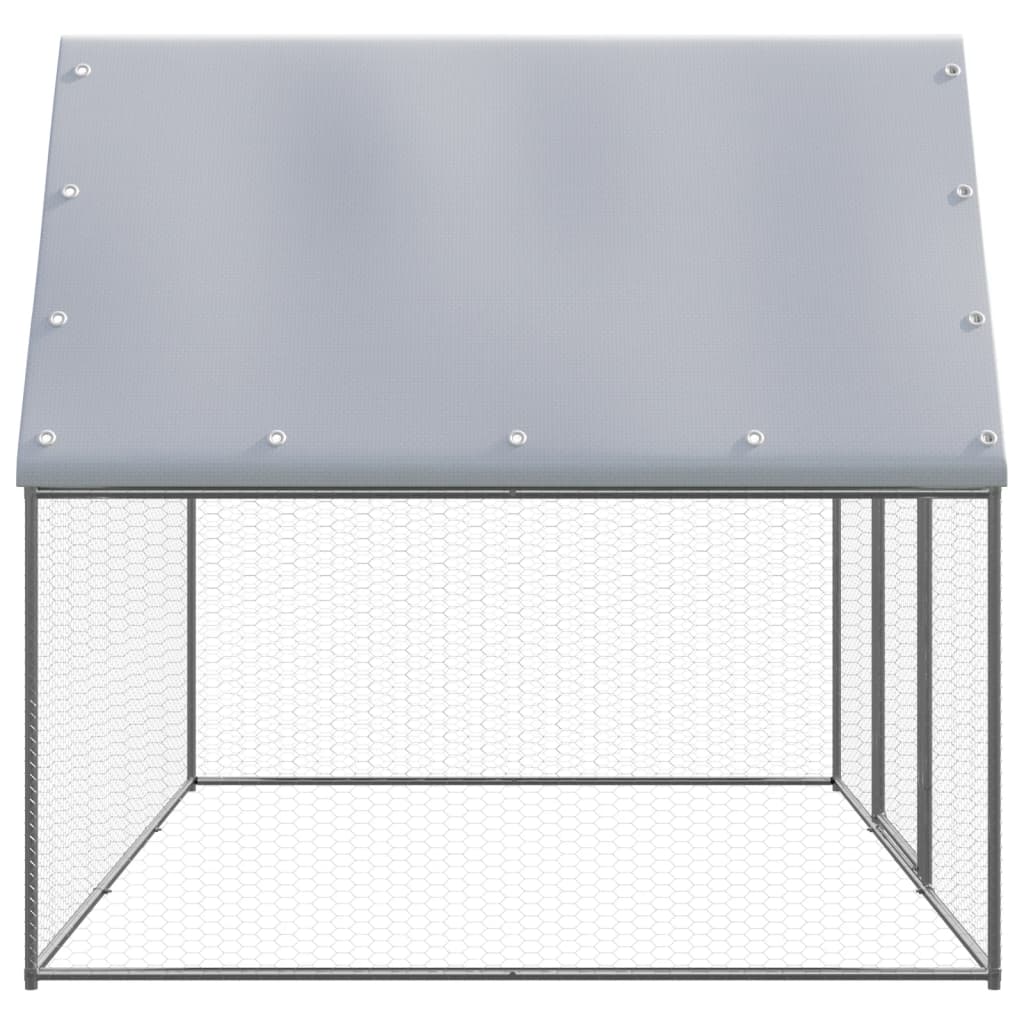 Vidaxl Buitenhok pour les poulets 3x2x2 m en acier galvanisé