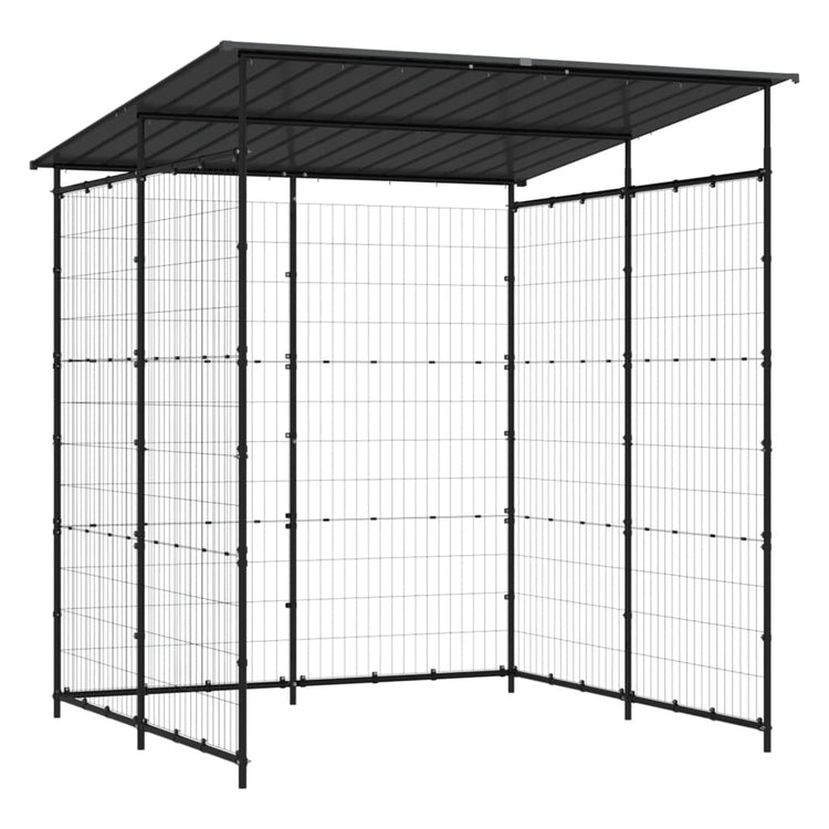 Vidaxl Bicycle Shed 190x190x222 cm en acier noir