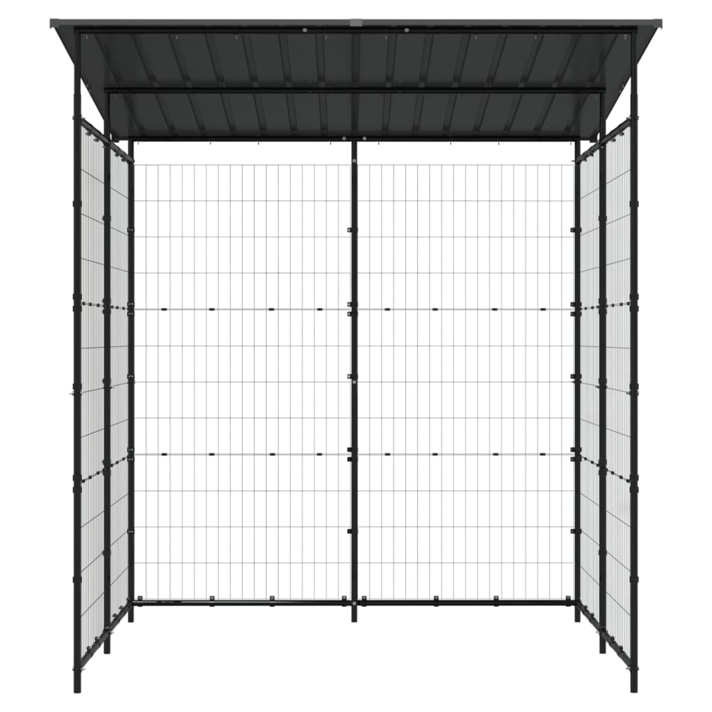 Vidaxl Bicycle Shed 190x190x222 cm en acier noir