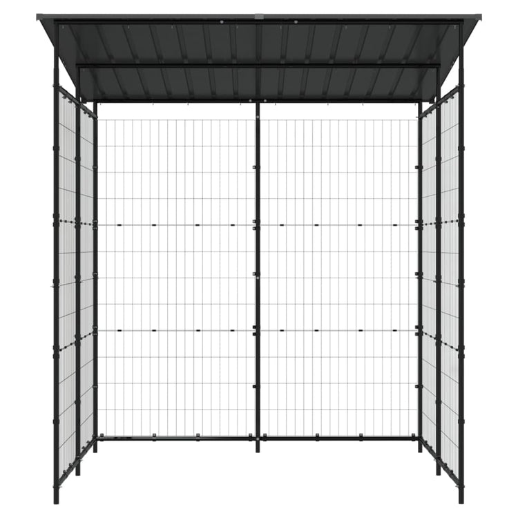 Vidaxl Bicycle Shed 190x190x222 cm en acier noir
