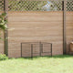 Vidaxl Dog Kennel 100x100x70 cm en acier noir