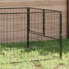 Vidaxl Dog Kennel 200x100x70 cm en acier noir