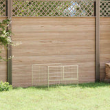 Vidaxl Dog Kennel 100x100x70 cm en acier en argent coloré - afbeelding 1