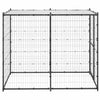 Vidaxl Chienne Kennel pour l'extérieur avec toit 110x220x180 cm en acier