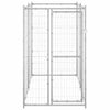 Vidaxl Dog Kennel pour l'extérieur de l'acier galvanisé 110x220x180 cm