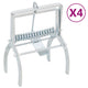 Vidaxl pièges à taupes 4 pcs acier galvanisé couleur argent