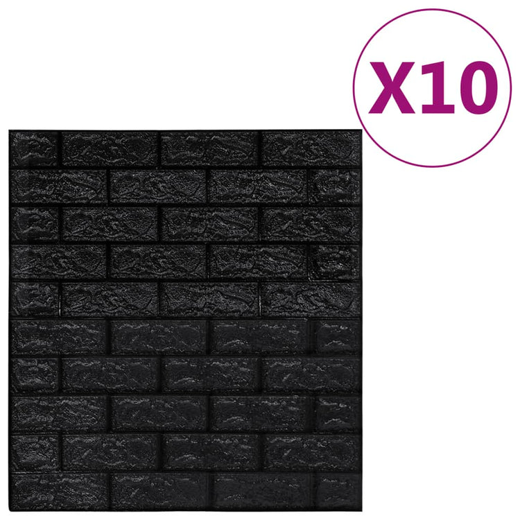 Vidaxl 3D fond d'écran auto-adhésif 10 st Brick Brick