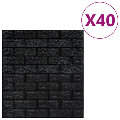 Vidaxl 3D fond d'écran auto-adhésif 40 st Brick Brick